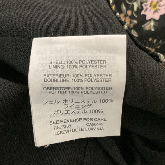 J.Crew Mercantile Size Small Superbloom Sleeveless Black Floral  Prairie Dress - Picture 12 of 12